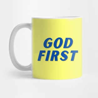 God First | Christian Typography Mug